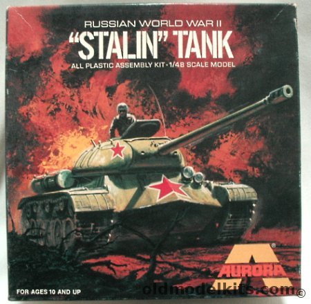 Aurora 1/48 Stalin III Tank (IS-3 / JS-3) - Army Combat Finish / Parade Finish / Hungarian Uprising, 323 plastic model kit